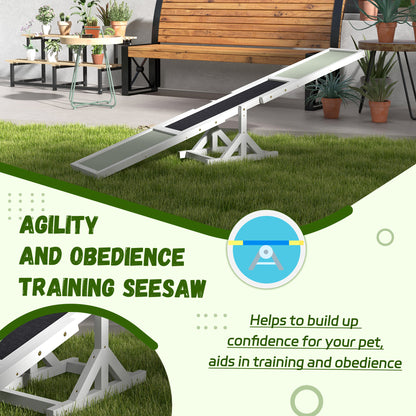 Pet Seesaw Wood Dog Supply Sport Training Equipment Run Game