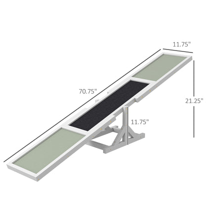 Pet Seesaw Wood Dog Supply Sport Training Equipment Run Game