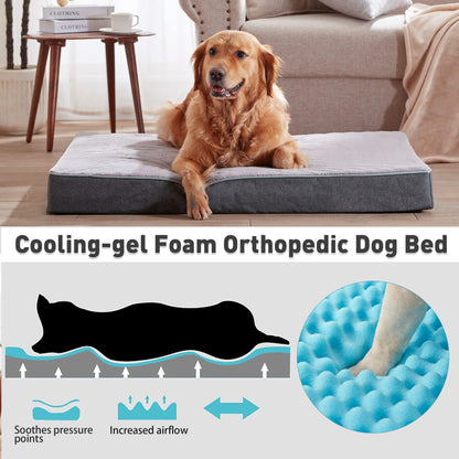 Orthopedic, Cooling Gel, and Memory Foam Pet Beds for Small, Medium, and Large Dogs and Cats - Luxe Perfect Comfort Sofa Dog Bed, Performance Linen Sofa Dog Bed, and More