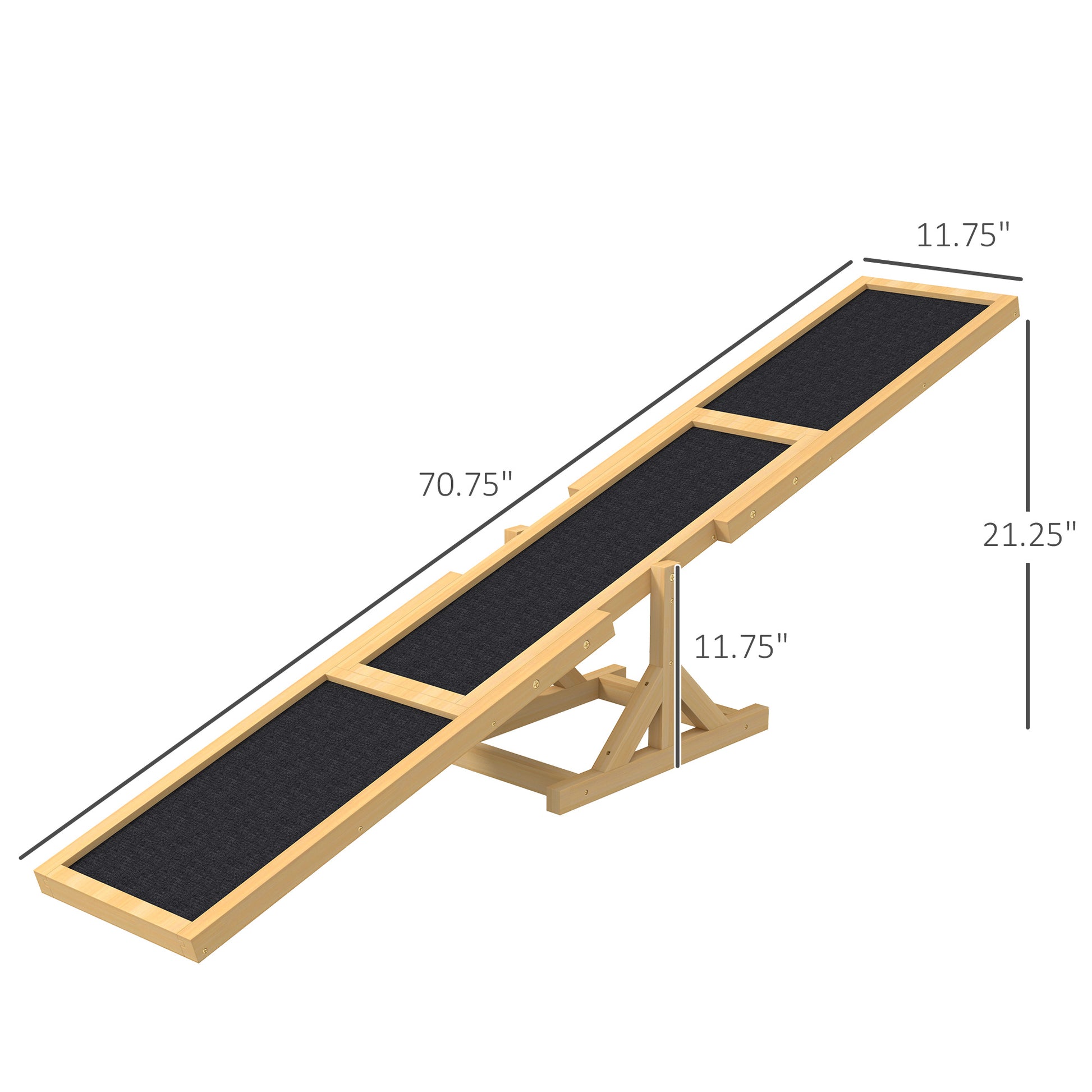 Pet Seesaw Wood Dog Supply Sport Training Equipment Run Game