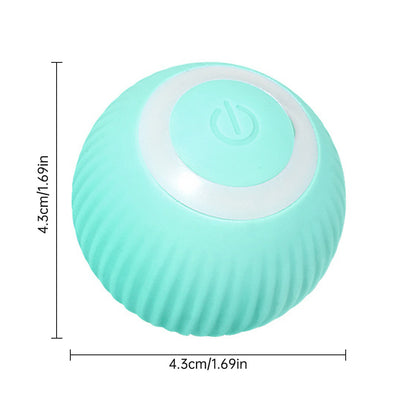 Electric Cat Ball Toys Automatic Rolling Smart Cat Toys Interactive for Cats Training Self-Moving Kitten Toys for Indoor Playing