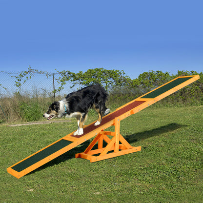 Pet Seesaw Wood Dog Supply Sport Training Equipment Run Game